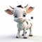 Cute Cartoon Cow Animation In Vicente Romero Redondo Style