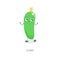 Cute cartoon cucumber.