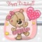 Cute Cartoon dancing Teddy Bear