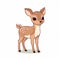 Cute Cartoon Deer Vector Illustration