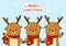 Cute cartoon deers