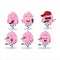 A Cute Cartoon design concept of cotton candy strawberry singing a famous song