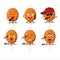 A Cute Cartoon design concept of orange balloons singing a famous song