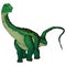 Cute cartoon Diplodocus.