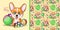 cute cartoon dog corgi playing with alphabet box and ball