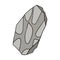 Cute cartoon doodle stone age tool isolated