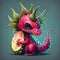 Cute Cartoon Dragon fruit Character