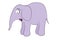 Cute cartoon elephant animal