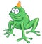 Cute cartoon frog mascot character