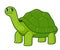 Cute cartoon giant tortoise drawing