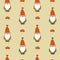 Cute cartoon gnome seamless pattern background illustration