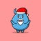 Cute Cartoon Goblin monster santa claus character