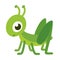 Cute cartoon grasshopper