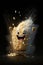 Cute Cartoon happy Popcorn Popping. Generative Ai Character. Generative Ai