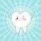 Cute cartoon health tooth