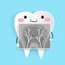 Cute cartoon health tooth