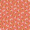 Cute cartoon honey bees in honeycomb cells. Seamless geometric vector pattern on coral pink background. Great for