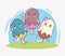 cute cartoon icecreams