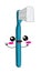 Cute cartoon illustration of toothbrush