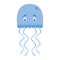 Cute cartoon jellyfish vector illustration