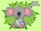 Cute Cartoon Koala Characters. Vector Illustration Cartoon Style