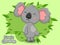 Cute Cartoon Koala Characters. Vector Illustration Cartoon Style