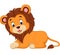 Cute cartoon lion