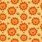 Cute cartoon lion seamless pattern background illustration for kids