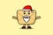 Cute Cartoon mascot Envelope santa claus character