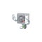 Cute cartoon mascot picture of split air conditioner with two fingers