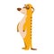 Cute cartoon meerkat vector illustration