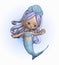 Cute Cartoon Mermaid