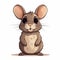 Cute Cartoon Mouse: Realistic Animal Portraits With Bunnycore Vibe