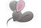 Cute cartoon mouse sleeping. Symbol of the new year of the rat