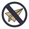 cute cartoon no paper aeroplane sign