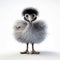 Cute Cartoon Ostrich With Fashion Feather - 1960s Babycore Style