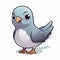 Cute Cartoon Pet Bird Sticker - Pigeoncore Style