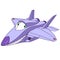 Cute cartoon plane f-22 raptor