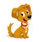 Cute cartoon puppy dog