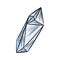 Cute cartoon quartz crystal doodle image. Media highlights graphic symbol