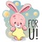 Cute Cartoon Rabbit