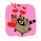 Cute cartoon raccoon