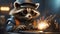 cute cartoon raccoon work clothes occupation