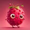 Cute Cartoon Raspberry Character