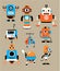 Cute cartoon robot