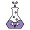 cute cartoon science beaker