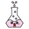 cute cartoon science beaker