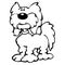 Cute Cartoon Shaggy Dog Cartoon Isolated Vector Illustration