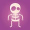 Cute cartoon skeleton