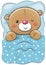 Cute Cartoon Sleeping Teddy Bear